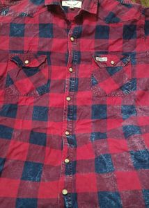 Branded check shirt