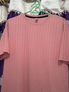 Soft Pink Ribbed coord set