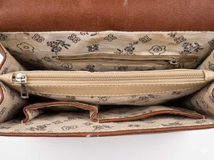 Stylish Brown Crossbody Bag with Tassels