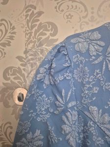 Beautiful Blue Floral Gown