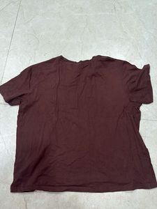 Oversized Brown Graphic T-Shirt
