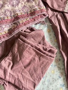 lavender beautiful kurta set