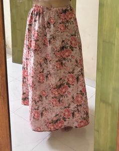 Floral Print Maxi Skirt