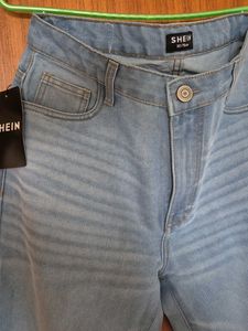 (Shein) Light Wash Wide Leg Jeans