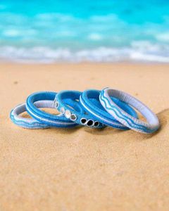 *Navratri Special*Blue &amp; White Bangle💙