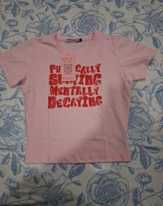 Graphic Print Cropped T-Shirt
