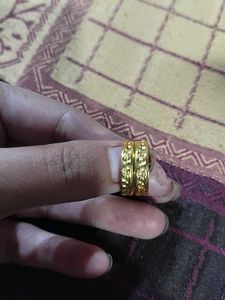 elegant 1 gram gold polish Ring or earrings