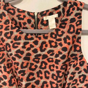 Forever 21 Pink Leopard Print Dress