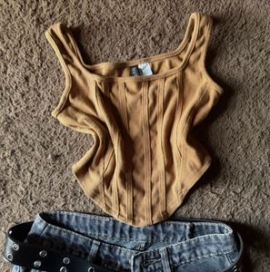 Corset Style Tank Top