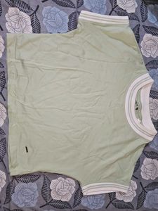 Mint Green Striped T-shirt