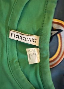 Green Cropped baby tee