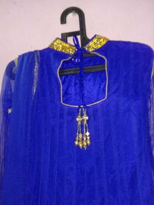 Royal Blue Anarkali Dress