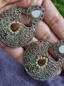 Elegant Oxidized Jhumka Earrings