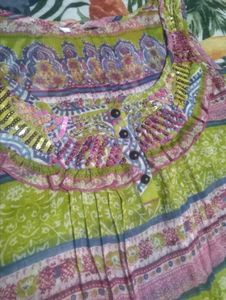 Bohemian Print Ruffled Tank Top