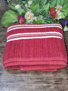 Maroon Striped Towel ♥️