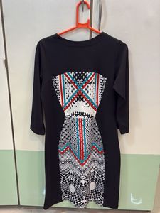 AND Black Patterned Dress
