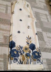 White Floral Print Kurta Set