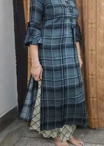Plaid Tunic Top