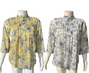 Chic Floral Print Blouse (Pack of 2)