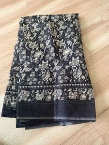 Elegant Elephant Print Saree