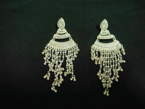 Exquisite Silver Jhumka Earrings