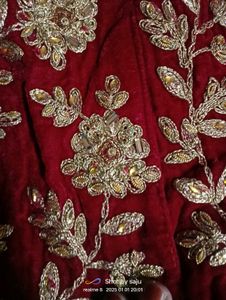 Maroon EMBROIDERY LENGHA CHOLI