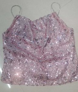 Westside Sparkling Sequin Camisole Top