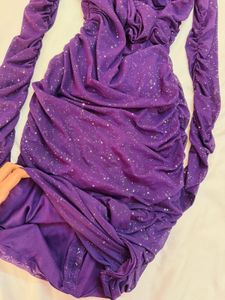 Sparkling Purple Party Dress