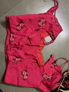 Embroidered Silk Blend Saree