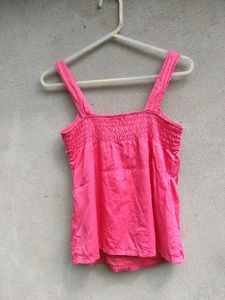 Y2K Cute Pink Bow Camisole Top