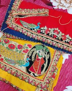 Embellished Peacock Two Pieces Saree