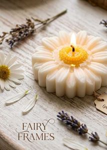Daisy Flower Candle
