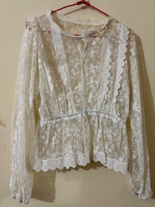 Elegant Lace Long Sleeve Top