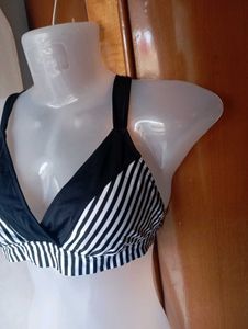 Stylish Striped Bikini Top