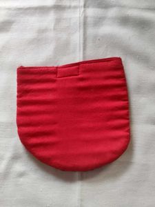 Red Embroidered Pouch