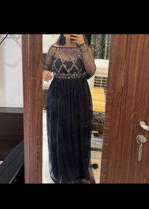 street 9 Stunning navy blue Embellished Gown