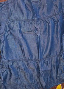 Blue Denim Tunic Top