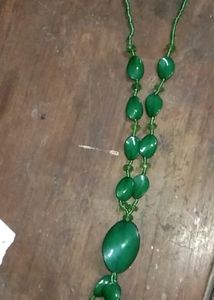Green Crystal Pearls &amp;Beads Necklace