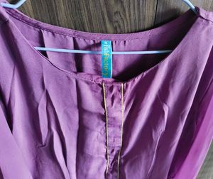 Elegant Purple Kurta with pant &amp; dupatta