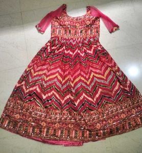 Pink Embroidered Gown