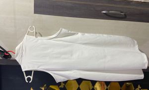 Chic White Halter Neck Mini Dress