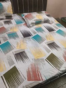 Abstract Print Double Bed Sheet Set