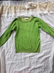 Lime Green Long Sleeve Sweater