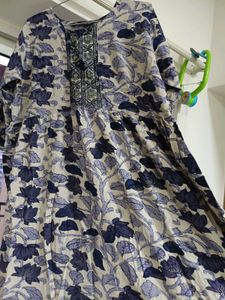 floral anarkali kurti