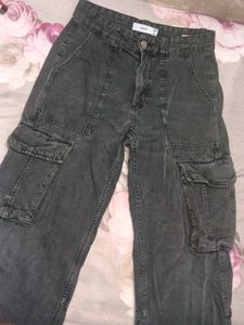 Grey Cargo Pants