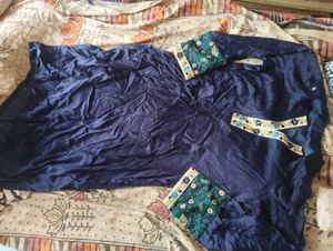 Elegant Blue Embroidered Kurta