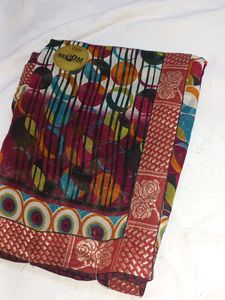 BRANDED MULTI COLOUR SAREE