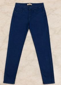 High-Waisted Skinny Blue Jeans