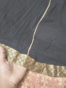 Black Golden Sequence Heavy Gown