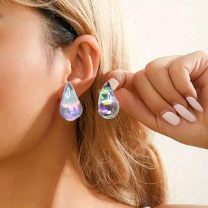 Iridescent Teardrop Earrings